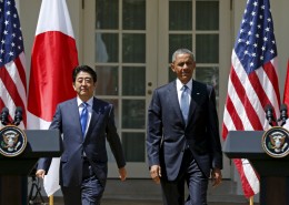 U.S. President Barack Obama and Japanese Prime Minister Shinzo Abe