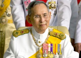 Thailand's king Bhumibol Adulyadej smiles on his birthday